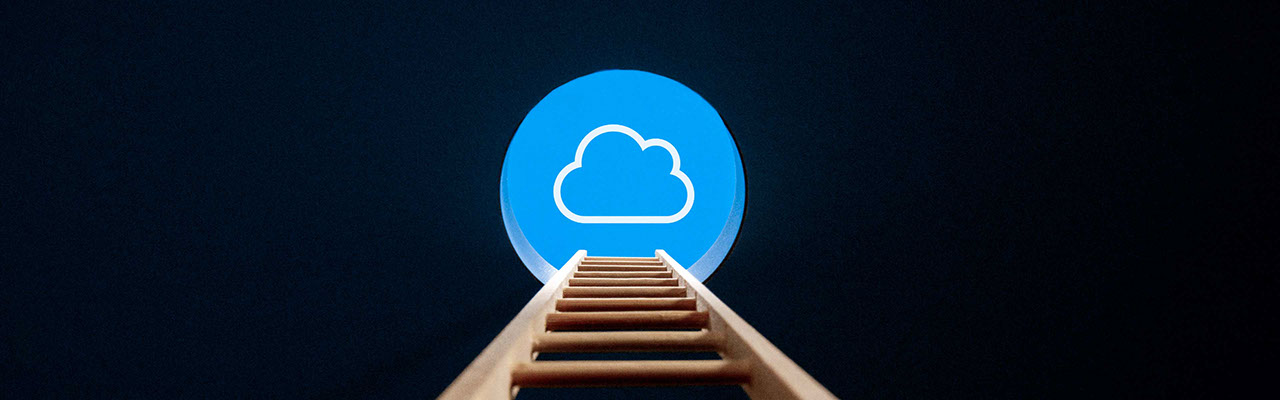 A cloud icon at the top of a ladder