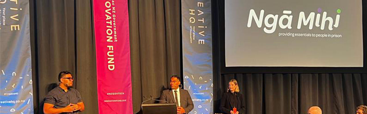Nga Mihi on the podium