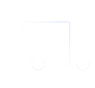 A white and glassmorphic logistics truck