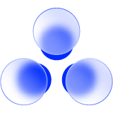 Three bubbles icon