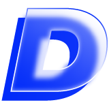 A blue D icon