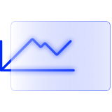 finance experts icon featuring a translucent line graph showcasing data