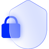 A lock alongside a protection shield 