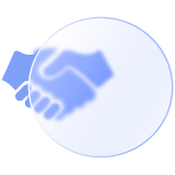 Hands shaking icon