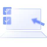laptop with checks icon
