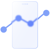 A line graph icon