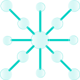 A network of connecting nodes 