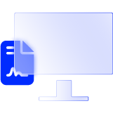 A signed contract alongside a computer monitor