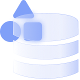 A database server and group of different shapes