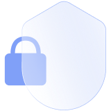A lock and a translucent shield