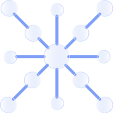 A network of connecting dots 