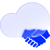 A cloud and a handshake 