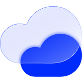 A translucent cloud and a solid cloud 