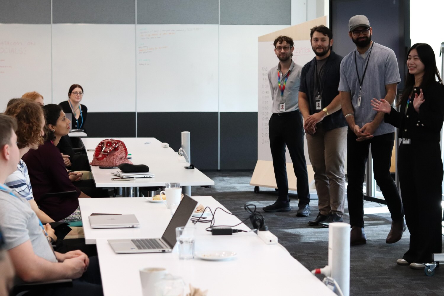 Talent Elevator 2024 attendees presenting