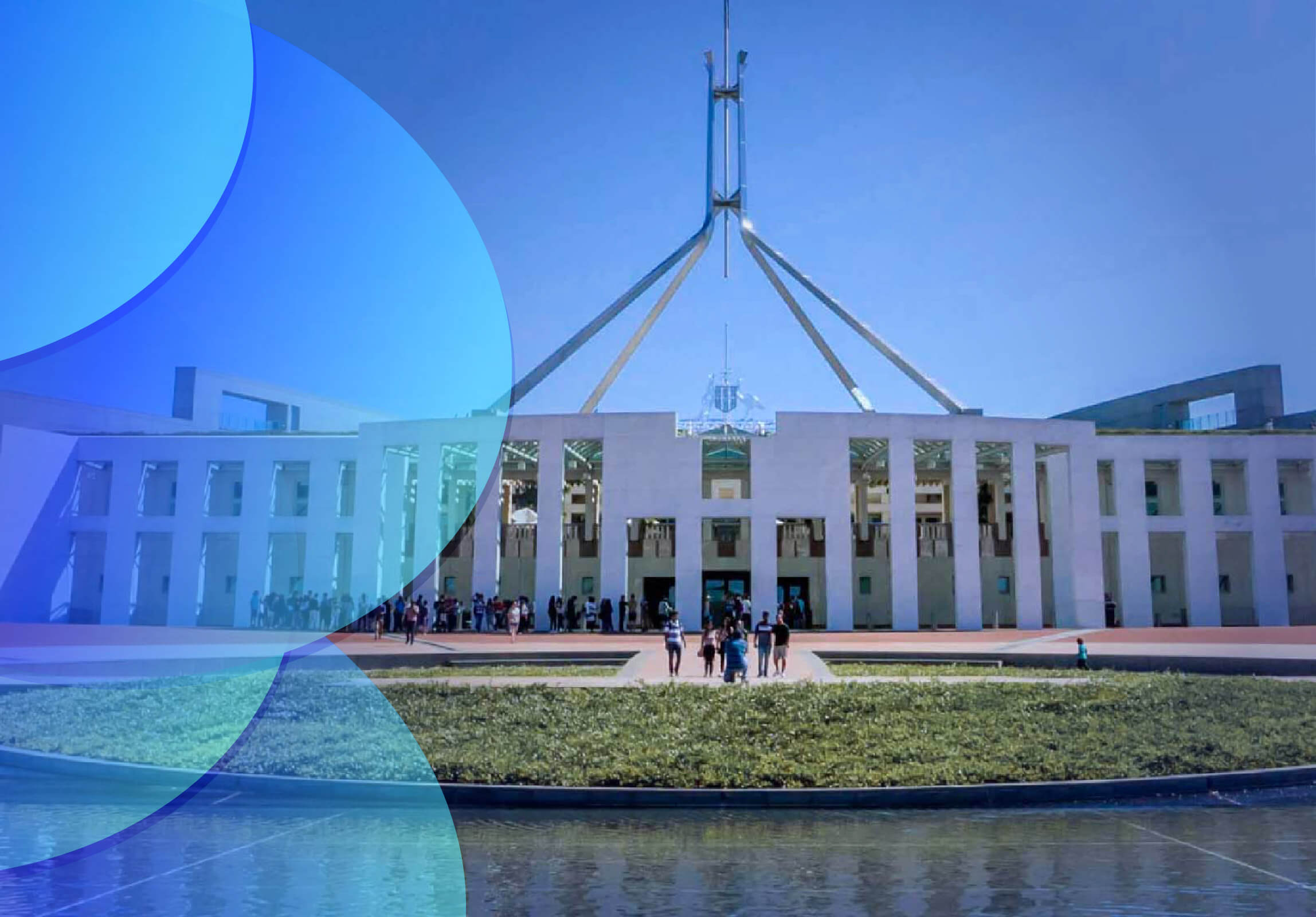 The Australian Parliament building in Canberra