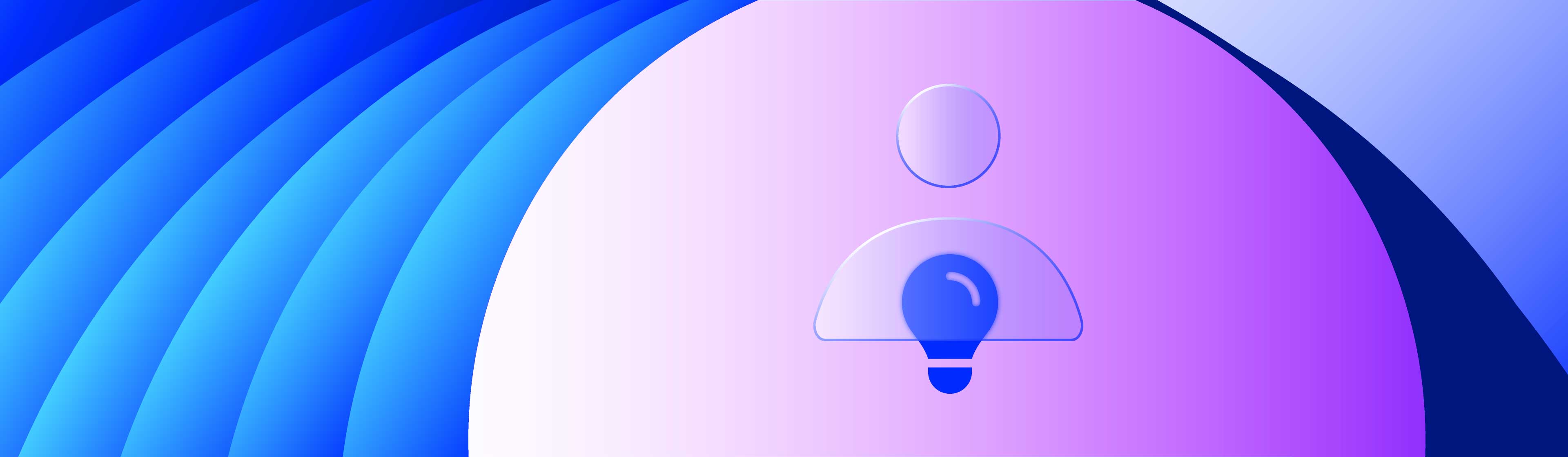 A human head icon with a lightbulb in the middle surrounded by Datacom circles