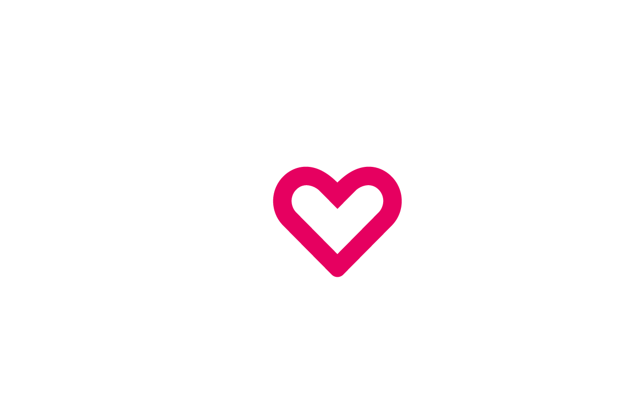 A white leaf icon with a pink heart inside