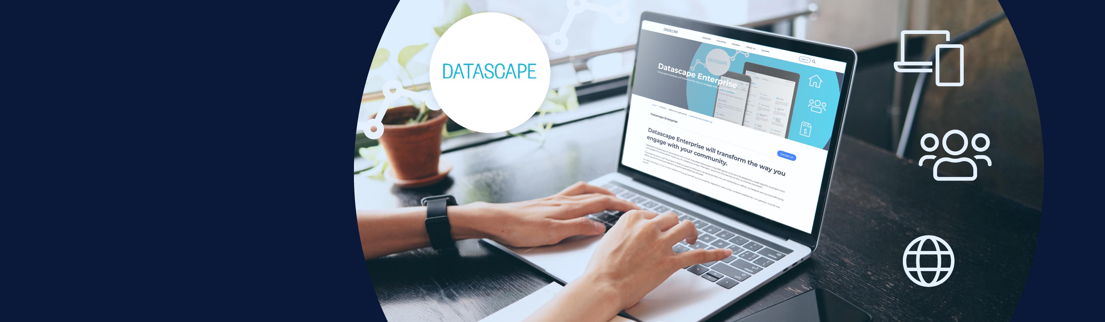 Datascape online services hero image