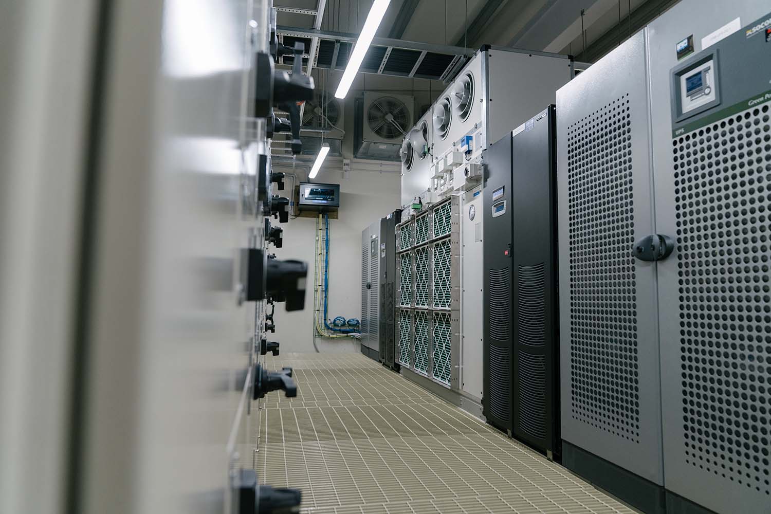 Backup generator room in Datacom's data centre in Auckland