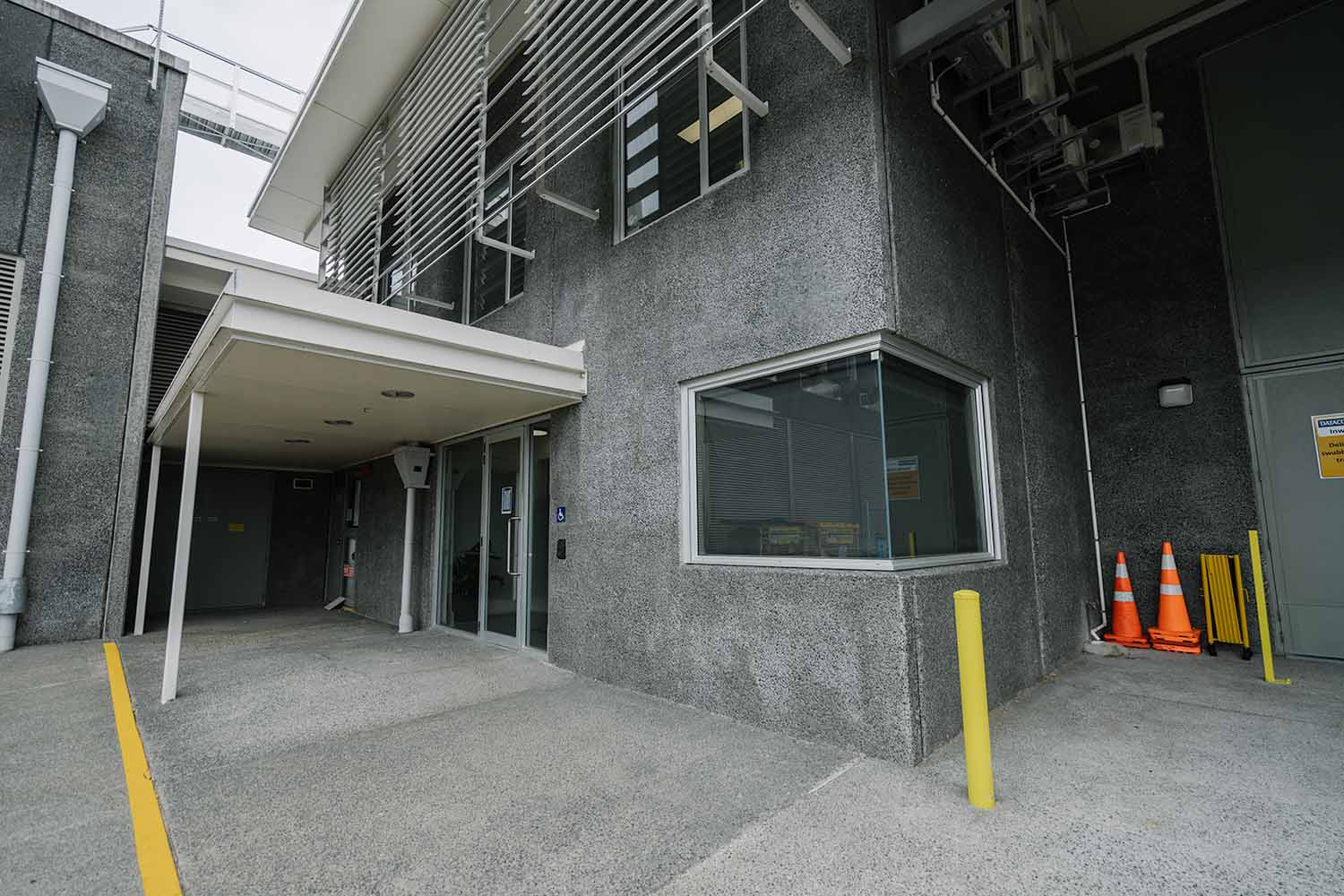 Entrance at Datacom's data centre in Auckland