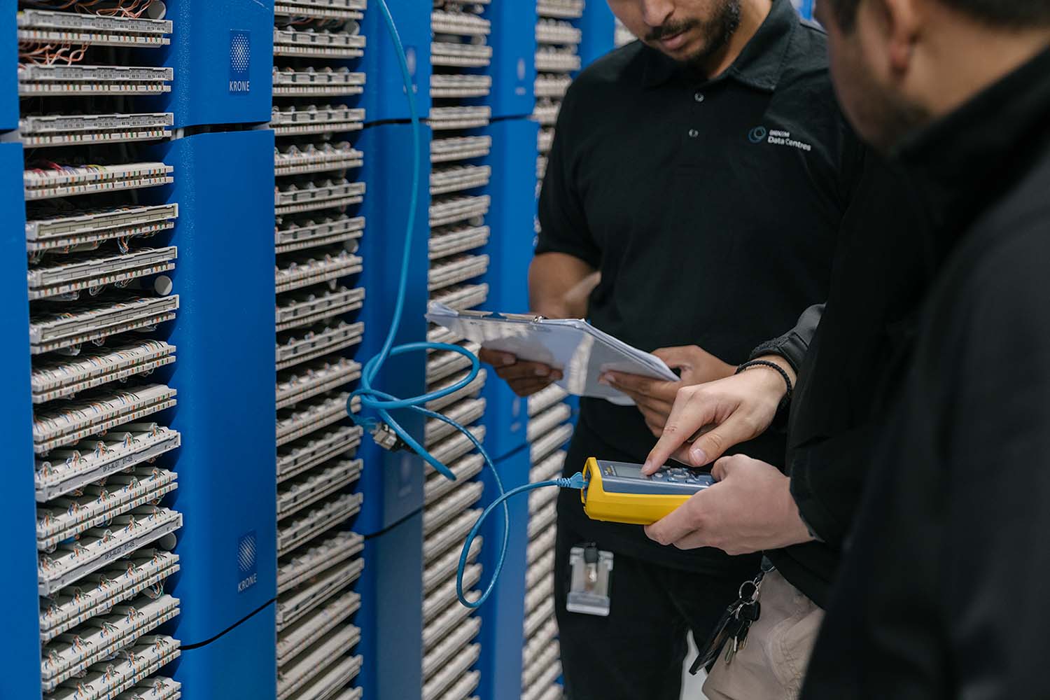Fibre room at the Datacom Auckland data centre