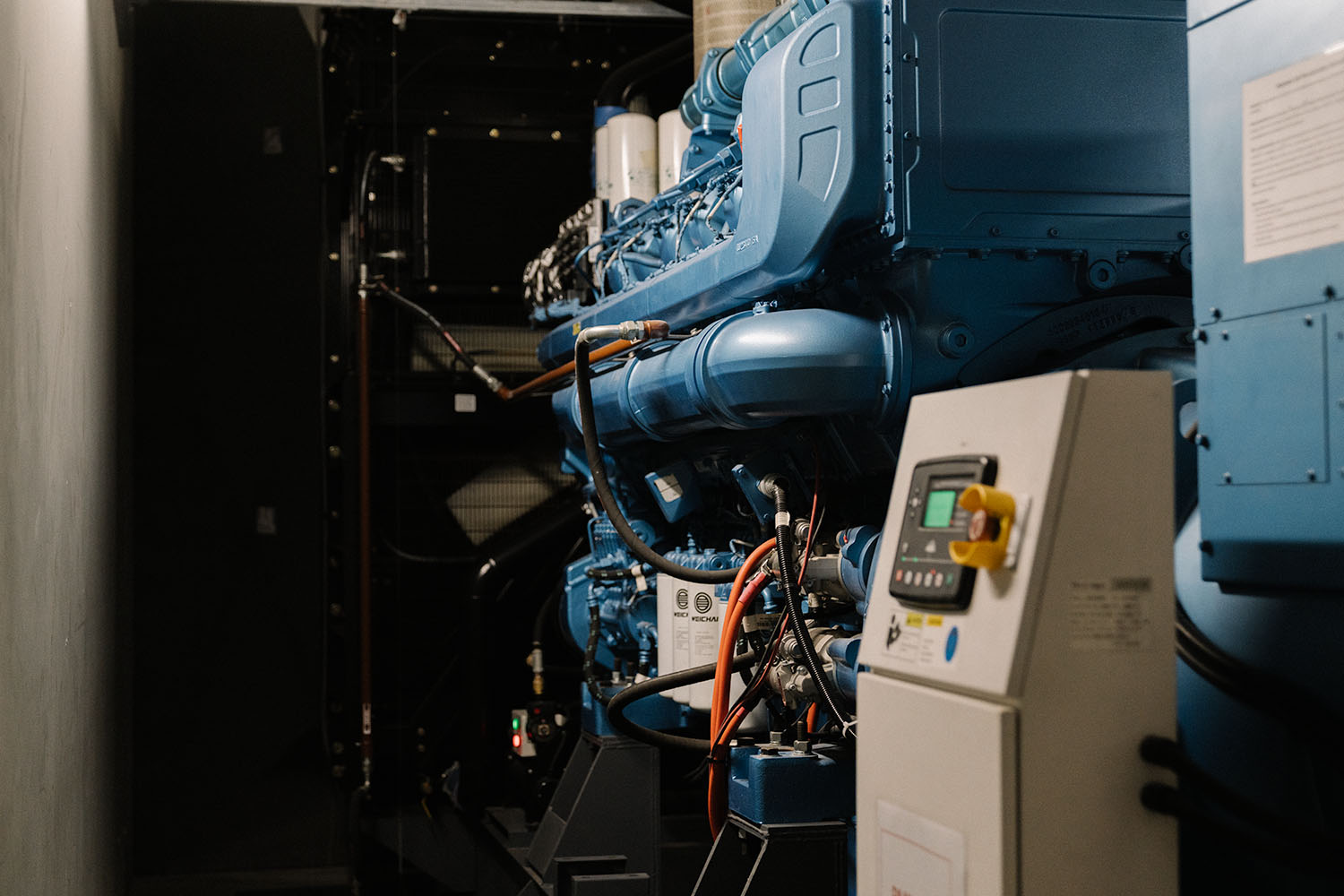 Generator room at Datacom's Auckland data centre