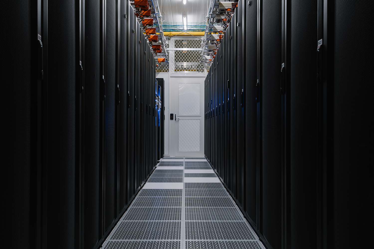 Server room at Datacom's data centre in Hamilton