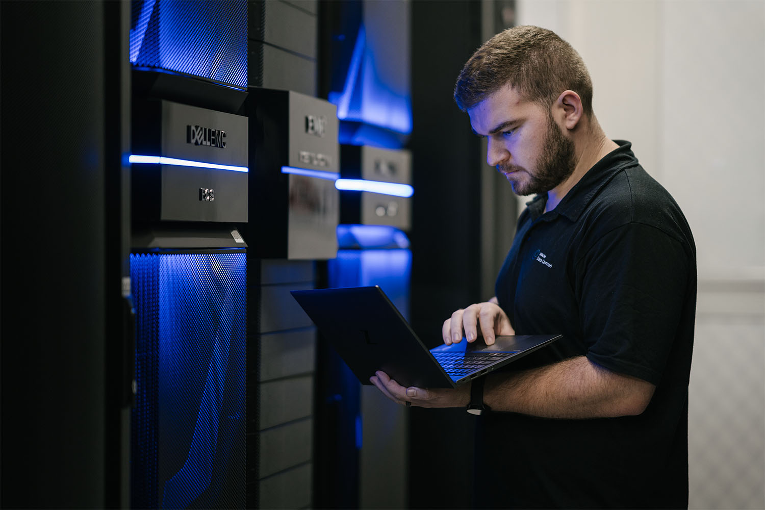 Server room at Datacom's data centre in Hamilton
