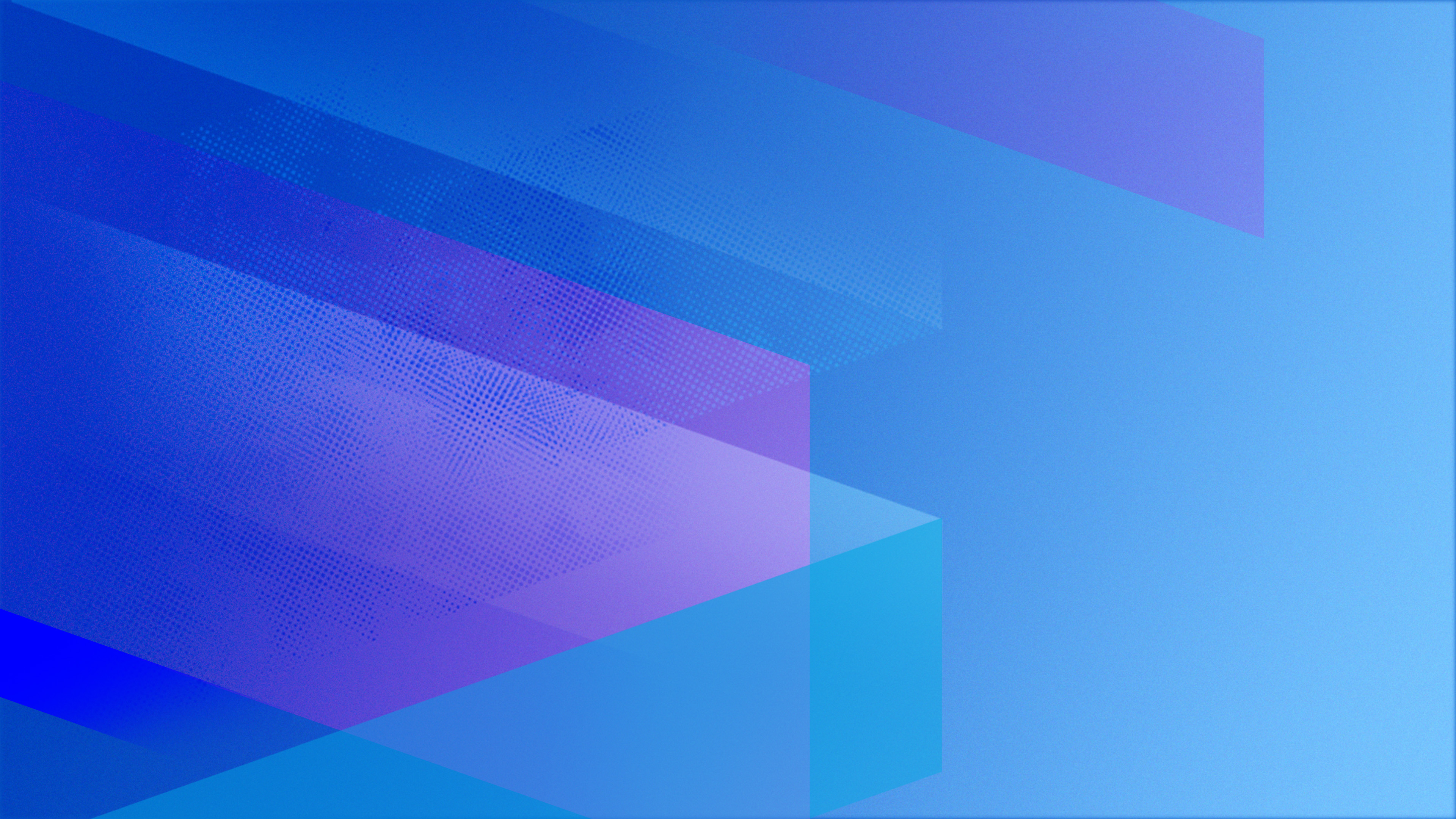 Angular geometric shapes with a striking blue and pink gradient