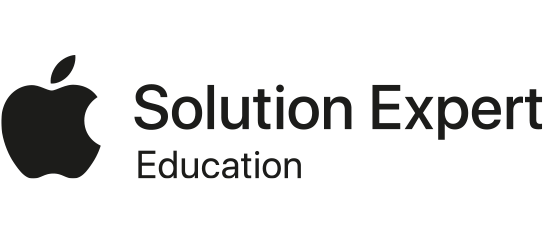 Apple Solution Expert Education logo in black