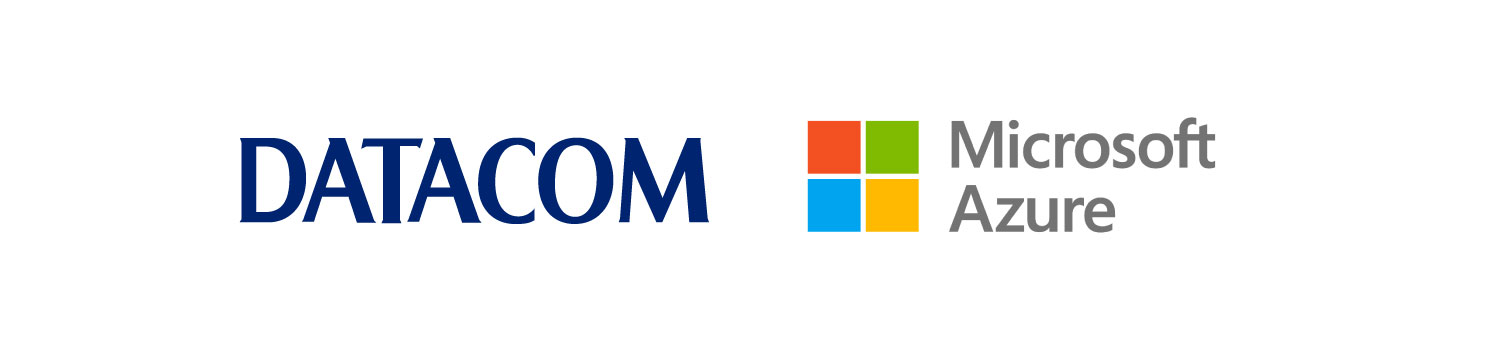Brand logos for Datacom and Microsoft Azure