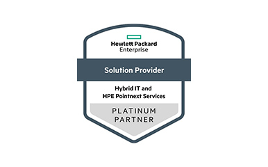 HPE platinum partner — hybrid IT and HPE Pointnext services