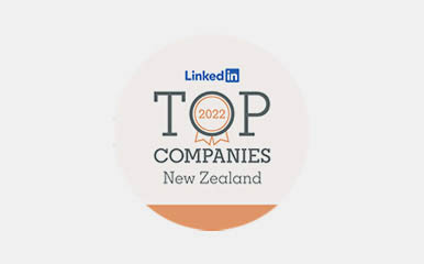 LinkedIn News Top New Zealand Company Awards logo