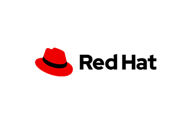 The Datacom and Redhat logos