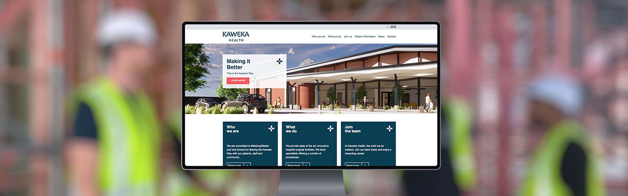 Showcase of the new Kaweka Health website