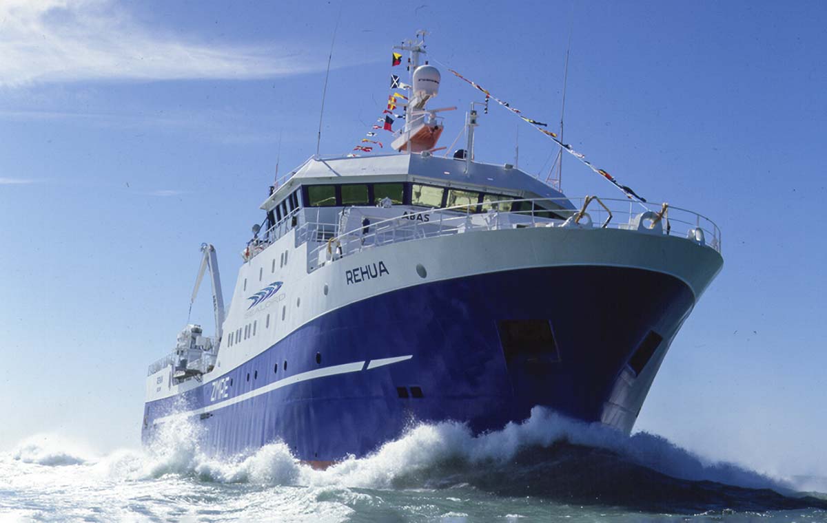 One of Sealord's fishing trawlers - the FV Rehua