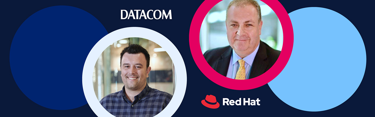 Partnership leaders Ross Delaney of Datacom and Garry Gray of Red Hat
